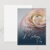 Gelukkige Moederdag met Big Pink Rose (Voorkant / Achterkant)