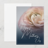 Gelukkige Moederdag met Big Pink Rose (Voorkant / Achterkant)