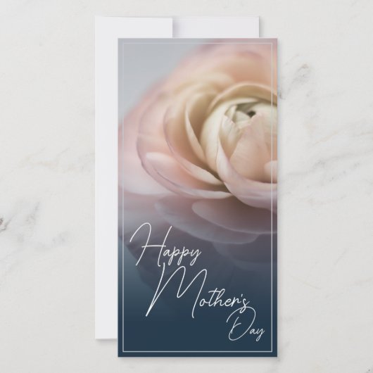 Gelukkige Moederdag met Big Pink Rose (Voorkant)