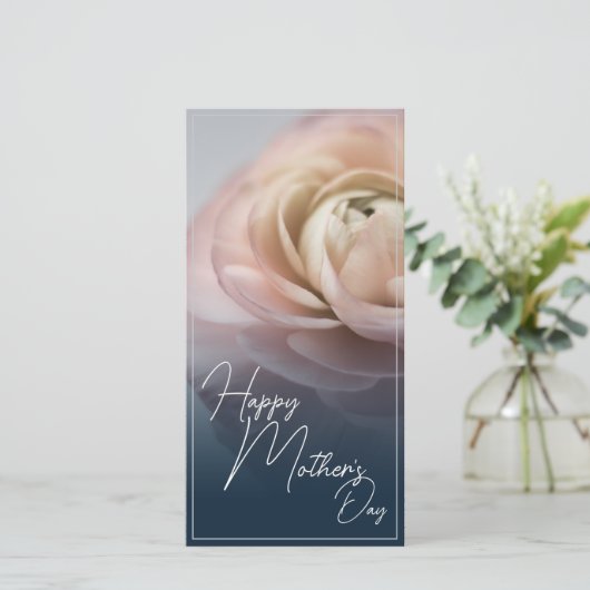 Gelukkige Moederdag met Big Pink Rose (Staand voorkant)