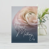 Gelukkige Moederdag met Big Pink Rose (Staand voorkant)