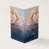 Gelukkige Moederdag met Big Pink Rose Kaart (Buitenkant)