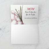 Gelukkige Moederdag Met Bloemen Kaart (Binnen)