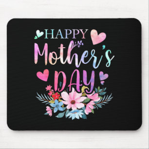 Gelukkige Moederdag met bloemige mama moeder oma H Muismat