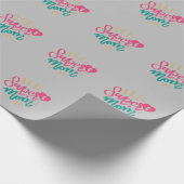 Gelukkige Moederdag met liefde voor mijn supermoed Cadeaupapier (Hoek)