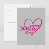 Gelukkige Moederdag met mijn liefde Briefkaart (Voorkant / Achterkant)