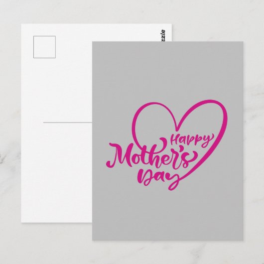 Gelukkige Moederdag met mijn liefde Briefkaart (Voorkant / Achterkant)