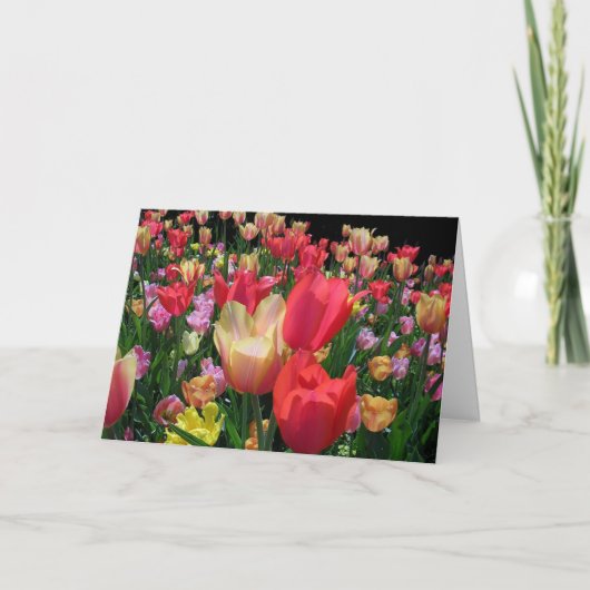 Gelukkige Moederdag Met Tulpen Kaart (Voorkant)