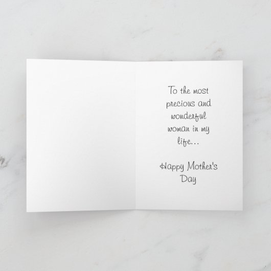 Gelukkige Moederdag met vrouw van man Kaart (Binnen)