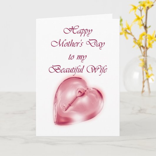 Gelukkige Moederdag met vrouw van man Kaart (Gele Bloem)