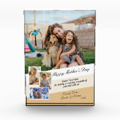 Gelukkige Moederdag Moderne Fotocollage Display Fotoblokken (Voorkant)