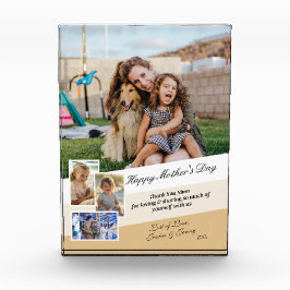Gelukkige Moederdag Moderne Fotocollage Display Fotoblokken