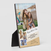 Gelukkige Moederdag Moderne Fotocollage Display Fotoplaat (Zijkant)