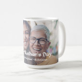 Gelukkige Moederdag, Moderne Typografie Foto Chic Koffiemok (Voorkant rechts)