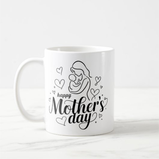 Gelukkige Moederdag mok cadeaus voor moeders (Links)
