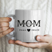 Gelukkige Moederdag Mok met 2 Kinder Namen