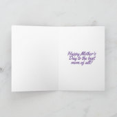 Gelukkige Moederdag multi-fotokaart voor mammie op Bedankkaart (Binnen)