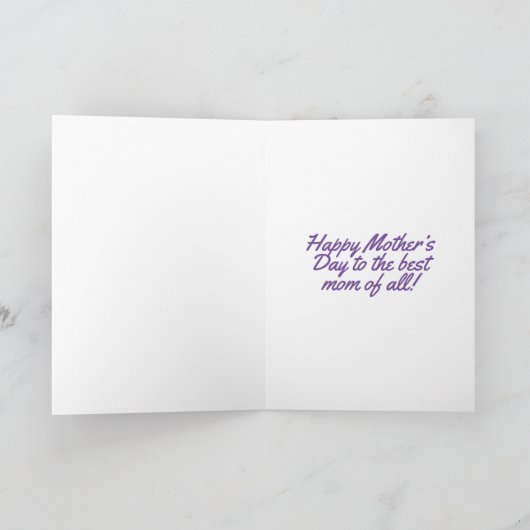 Gelukkige Moederdag multi-fotokaart voor mammie op Bedankkaart (Binnen)