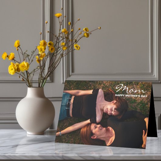 Gelukkige Moederdag naar mijn beste vriend Custom Feestdagen Kaart