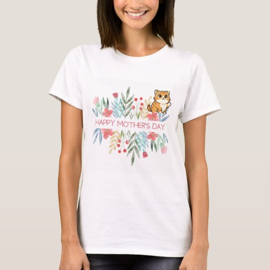 Gelukkige Moederdag ontwerp T-shirt (Voorkant)
