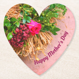Gelukkige moederdag, op maat gemaakt kartonnen onderzetters