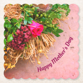 Gelukkige moederdag, op maat gemaakt kartonnen onderzetters