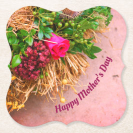 Gelukkige moederdag, op maat gemaakt kartonnen onderzetters