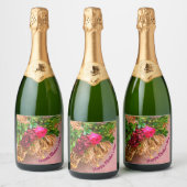 Gelukkige moederdag, op maat gemaakt sparkling wijnetiket (Flessen)