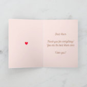 Gelukkige Moederdag op rood Kaart (Binnen)