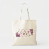 Gelukkige Moederdag Paarse Ontwerp Tote Bag (Voorkant)