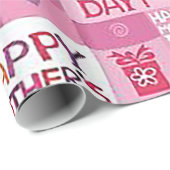 Gelukkige Moederdag Patroon Cadeaupapier (Rol Hoek)