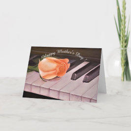 GELUKKIGE MOEDERDAG PIANO KAART