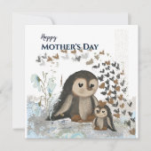 Gelukkige Moederdag Pinguïn Kaart (Voorkant)