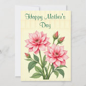 Gelukkige Moederdag Platte Vakantiekaart Feestdagenkaart