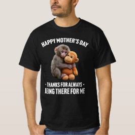 Gelukkige Moederdag Punch de Aap Cute Aap  T-shirt