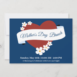 Gelukkige Moederdag Red Heart Zakenevenement Kaart