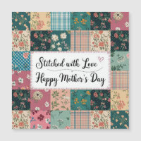 Gelukkige Moederdag - Retro Mooie Quilt Patroon