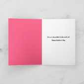 Gelukkige Moederdag Rode Rozen in Blauwe Vaas op R Feestdagen Kaart (Binnen)