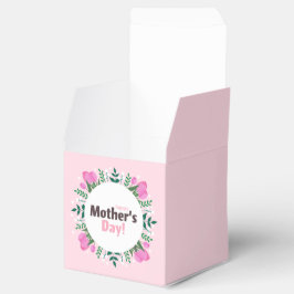 Gelukkige Moederdag  Roze Tulpen Bedankdoosjes