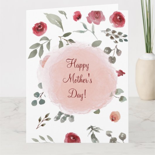 GELUKKIGE MOEDERDAG (ROZEN) KAART (Voorkant)