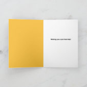 Gelukkige Moederdag Schattige Kat in Bijenhoed Hum Feestdagen Kaart (Binnen)