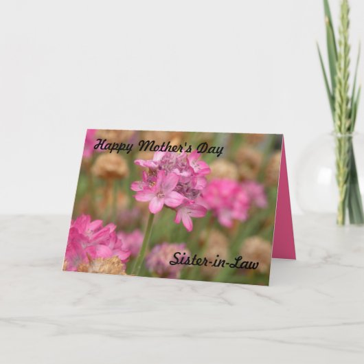 Gelukkige Moederdag schoonzus Kaart (Voorkant)