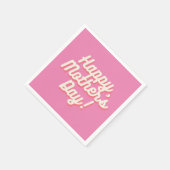 Gelukkige Moederdag Servetten Roze (Hoek)