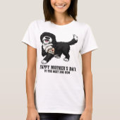 Gelukkige Moederdag Sheepadoodle Moeder Hond  T-shirt (Voorkant)