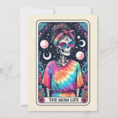 Gelukkige Moederdag Skelet Moeder Leven Tarot Kaart (Voorkant)