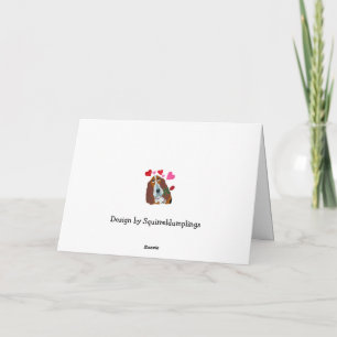 Gelukkige Moederdag! Slapende Basset Hound Kaart