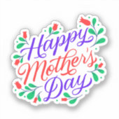 Gelukkige moederdag sticker (Voorkant)