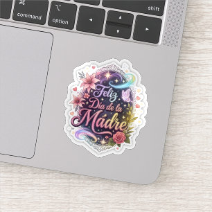 Gelukkige Moederdag Sticker Bloemig Moederdag