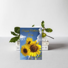 Gelukkige Moederdag Sunflower Trio Citaat Feestdagen Kaart