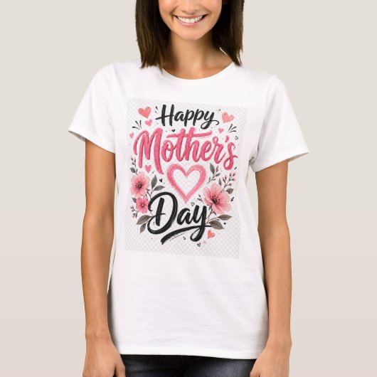 Gelukkige Moederdag T-shirt (Voorkant)